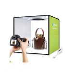 Puluz Boîte à lumière Mini Studio Photographie Pliable LED Shooting 12 Couleurs de Fond