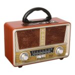 Radio Fm en bois Sw Am rétro artistique Portable du moyen-orient avec lecteur Usb, M-112BT