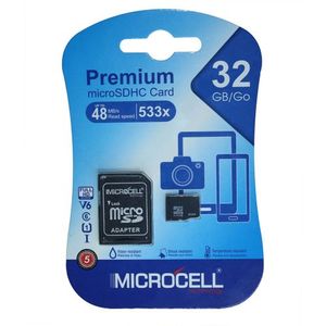 MICROCELL Carte Mémoire 32 Go MicroSDHC – Compacte & Pratique