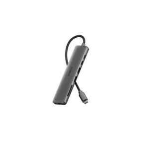 ORAIMO PowerTrans Hub 7-en-1 – Adaptateur USB-C Multifonction 100W avec HDMI 4K et Lecteur SD