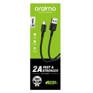 Câble Oraimo DuraLine 2 OCD-C53 – USB Type-C | Charge Rapide & Transfert de Données