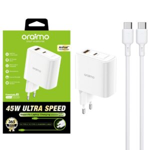 Oraimo – Chargeur Rapide USB-C avec Câble Inclus