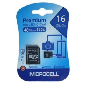 MICROCELL Carte Mémoire 16 Go MicroSDHC – Compacte & Pratique
