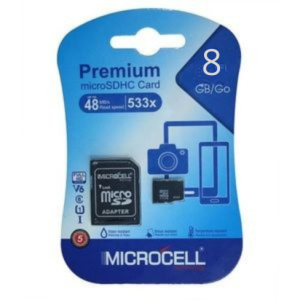 MICROCELL Carte Mémoire 8 Go MicroSDHC – Compacte & Pratique