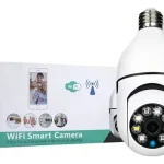 Caméra IP Ampoule 360° E27 – Full HD 1080p Motorizée avec Wi-Fi