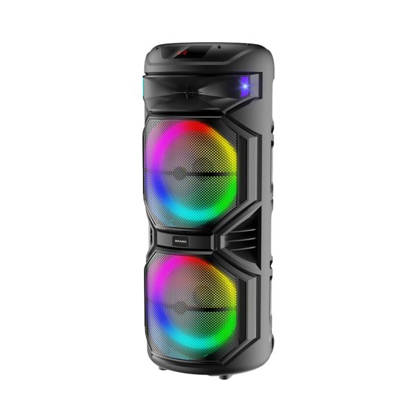 BK-1502 GY-1515 – Enceinte DJ Double 15" Active avec Lumières LED Colorées – Image 2