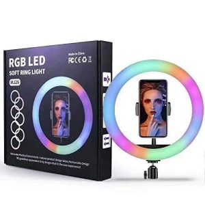 Ring Light MJ26 – RGB LED 26 cm pour Maquillage & Liv