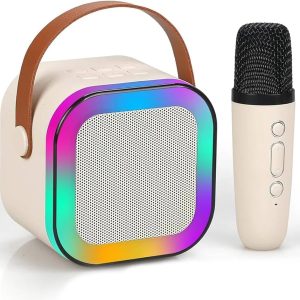 K12 Système Karaoké Coloré – Enceinte Portable avec Micro & Éclairage LED