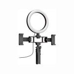 Bracket Fill Light Table Ring Light avec Trépied + Support 2 Téléphones
