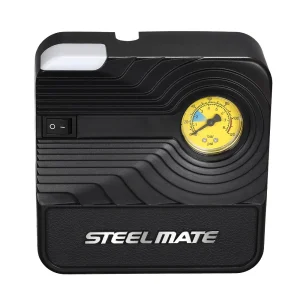 Steelmate Gonfleur de Pneu Portable – Compresseur 12 V LED